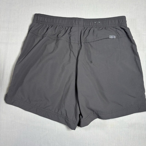 Columbia Pull-On Shorts 5" Inseam Nylon Shorts-Gray-Women Small - Picture 3 of 5